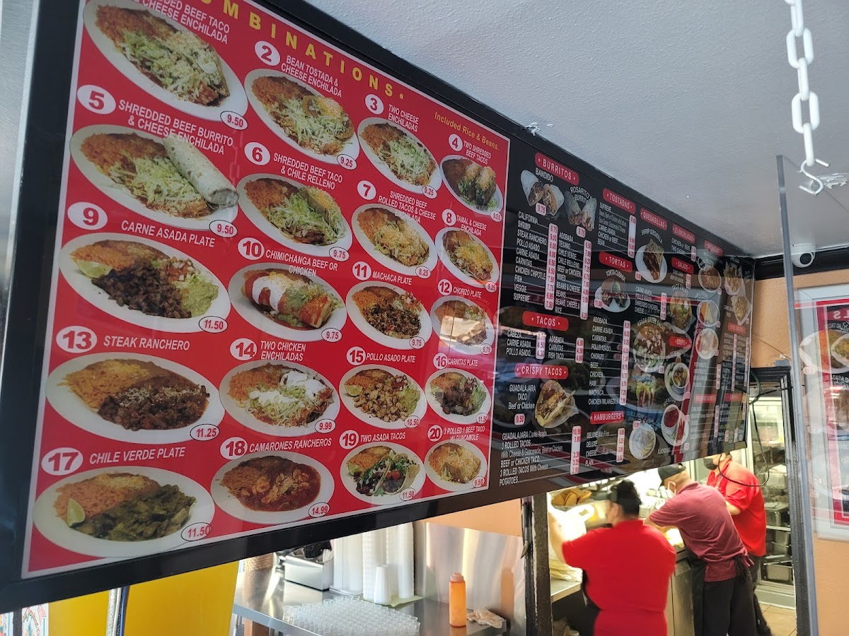 Rosarito's Mexican Food Menu - Image 1